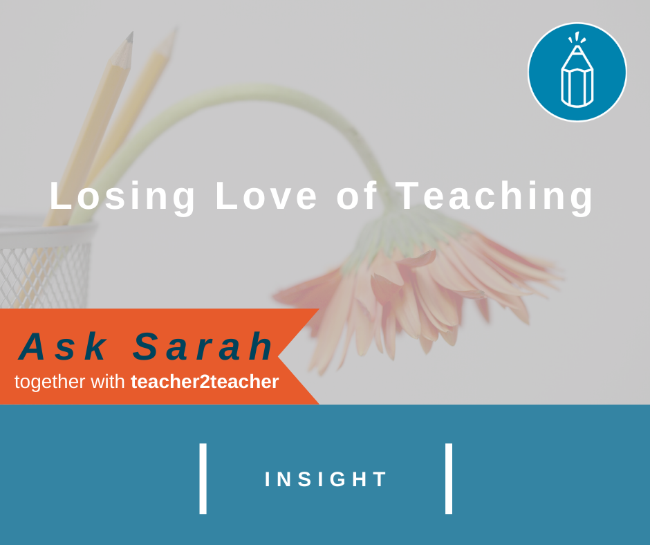 Losing Love of Teaching