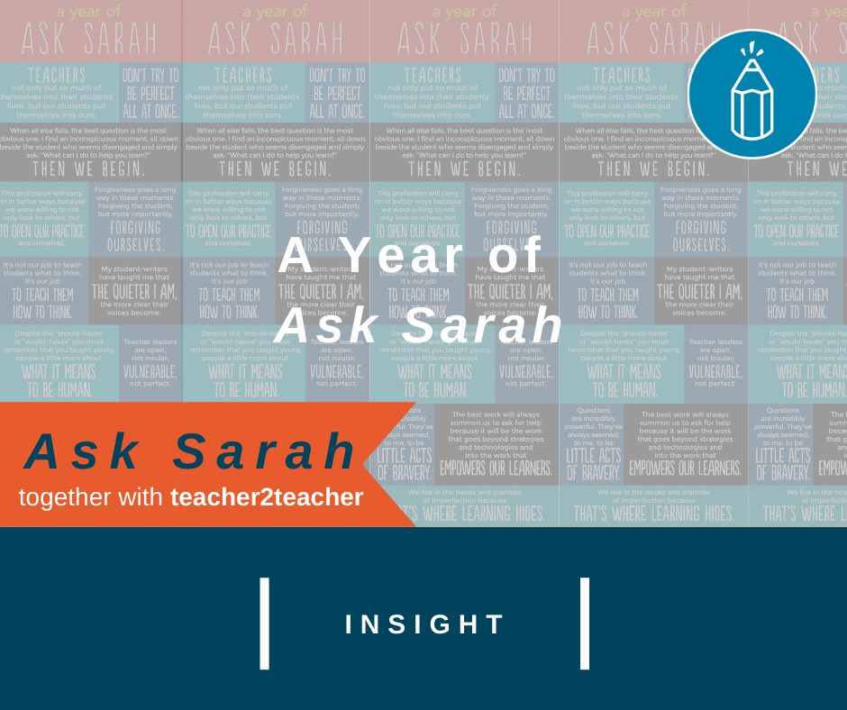 A Year of Ask Sarah