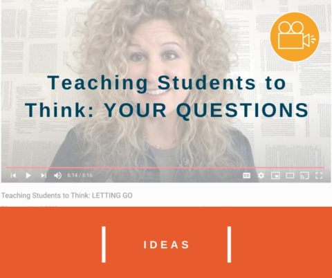 Teaching Students to Think: YOUR QUESTIONS